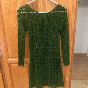 Crochet Macrame Dress Swim Cover Up